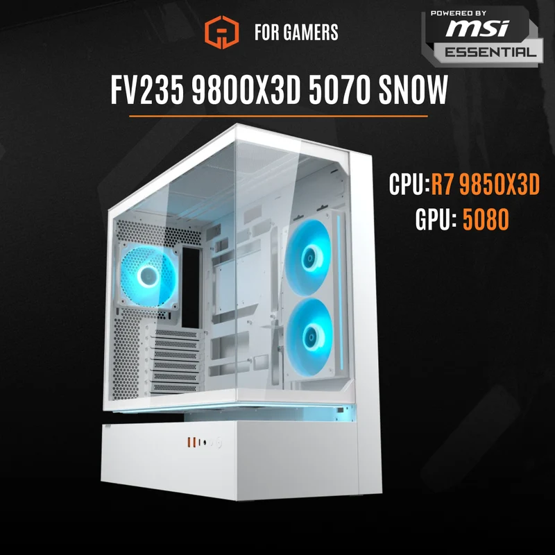 CFV235 9800X3D - RTX 5070 SNOW Powered by MSI