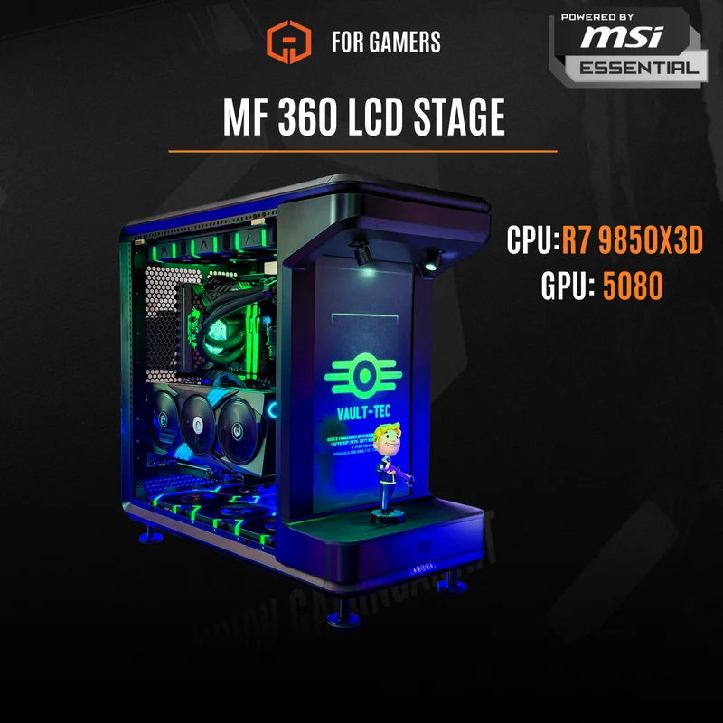 MASTERFRAME 360 LCD STAGE Powerd By MSI