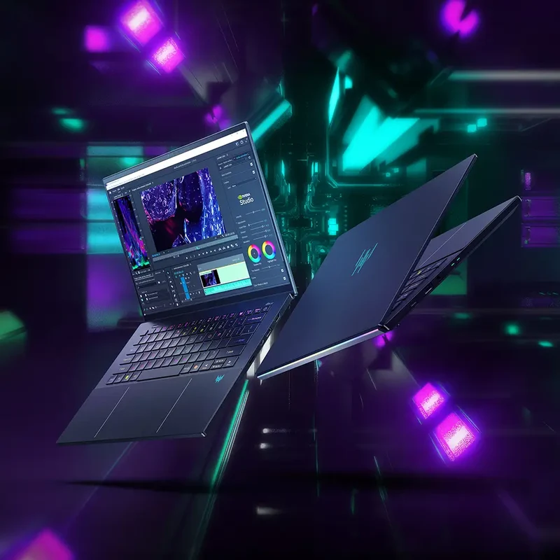 Acer PREDATOR TRITON 14 AI PT14-52T-985F Core Ultra 9 288V 14.5" Touch 2.8K RAM 32GB DDR5 SSD 2TB NVIDIA RTX 5070 Windows 11 Pro Italiano Nero