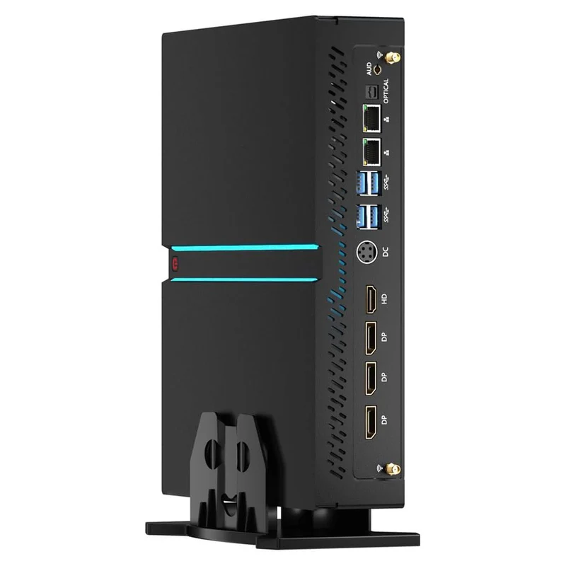MV300 Mini PC, Micro Desktop Computer, WiFi 6E, 4* Display (HD /DP), 8K, Optical, Dual LAN, Fit for Gaming / Video Editing