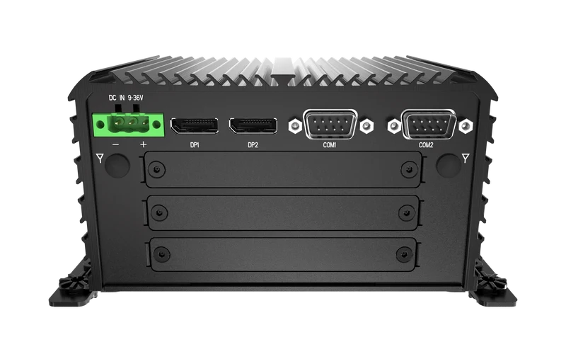 RCO-1000-EHL-30-2P Fanless Mini Computer With Intel® Atom® X6425E Processor, 2x DP, 2x COM, 1x 2.5" SATA HDD Bay, Dual PoE