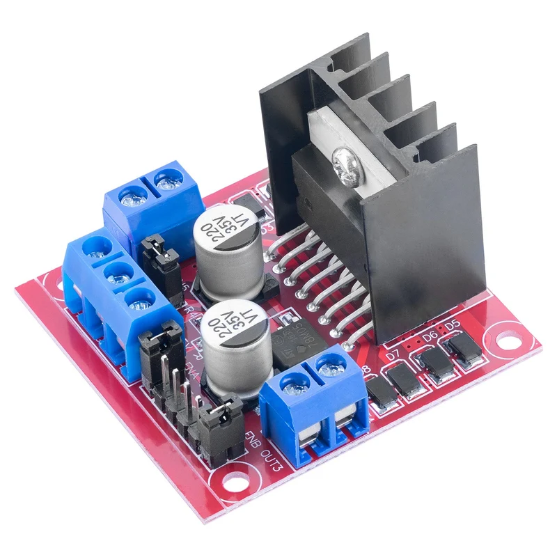 Doppel H-Brücke DC Motor Controller Board Modul AZ-L298N | kompatibel mit Arduino