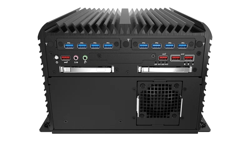 RCO-6000-CML-2N2060S AI Edge Inference Computer w/ LGA 1200 for Intel 10th Gen CPU & W480E PCH, 2 Bay U.2 15mm, RTX 2060S integrated