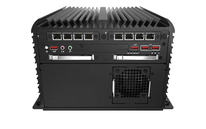 RCO-6000-CML-2N2060S AI Edge Inference Computer w/ LGA 1200 for Intel 10th Gen CPU & W480E PCH, 2 Bay U.2 15mm, RTX 2060S integrated