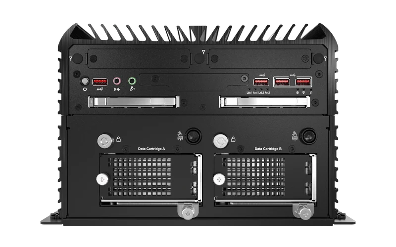 RCO-6000-CML-8NS AI Edge Inference Computer w/ LGA 1200 for Intel 10th Gen CPU & W480E PCH, Flash Storage 8x U.2 NVMe Bay, 1x PCIe x4 (1-lane) Expansion