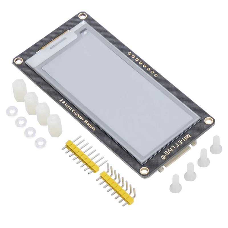 ePaper Display mit 2,9 Zoll e-Ink Display, Modul mit geringem Stromverbrauch, SPI Unterstützung und 3.3V/5V MCU Schnittstelle