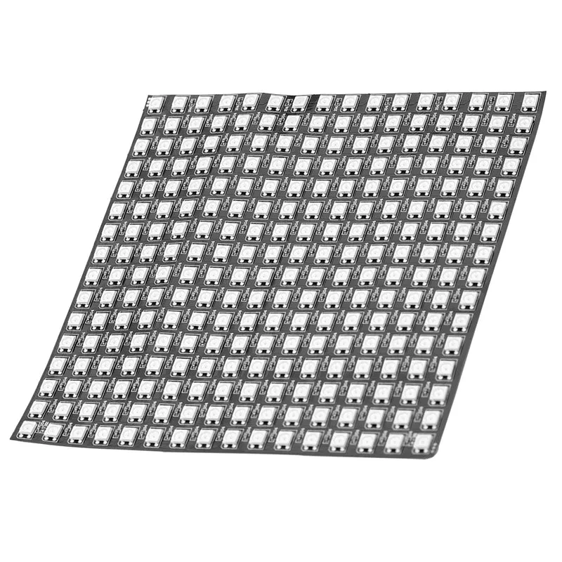 RGB LED Panel WS2812B 16x16 256 LEDs Flexibel Led Matrix IC Einzeladressierbare Vollfarbfunktionen mit DC5V Kompatibel mit Raspberry Pi
