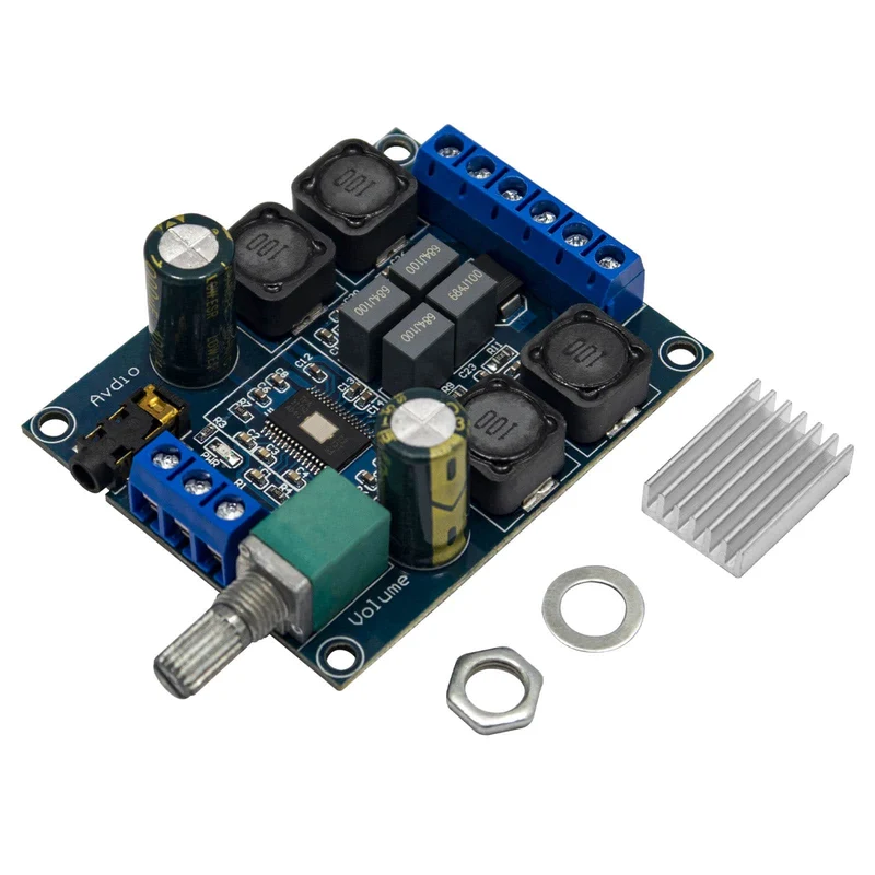 Digital Verstärker Platine TPA3116D2 mit zwei Kanal Stereo Vorverstärker