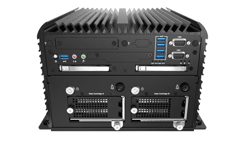 RCO-6000-CFL-4NH AI Edge Inference Computer with LGA 1151 for 9th Gen Intel® CPU & Q370 PCH, 4x U.2 15mm NVMe, Hardware RAID