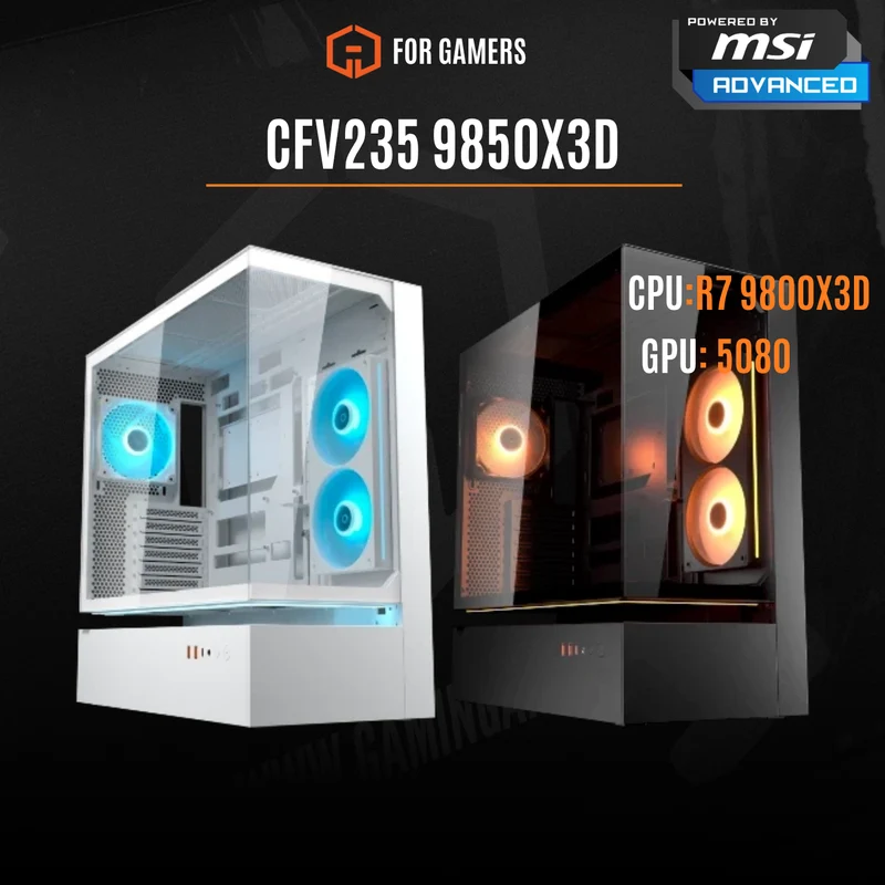 CFV235 9850X3D - RTX 5070 TI Gaming RIG Powered by MSI