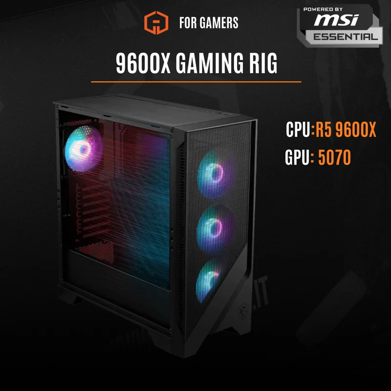 AMD 9600X GAMING RIG 5070 POWERD BY MSI