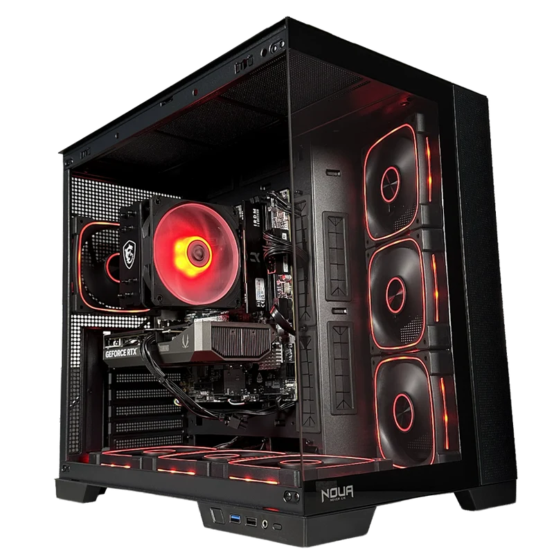 GLADIO V3 - Pc gaming Ryzen 5 7500F, RTX 5060 8GB, Ram 16Gb 6000Mhz Ddr5, SSD NVMe 1000Gb, Dissipatore ad Aria, Windows 11 Pro