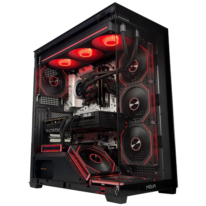 TITANO V1 EVO - Pc gaming Ryzen 7 9800X3D, RX 9070 XT 16GB, Ram 32Gb 6000Mhz Ddr5, SSD NVMe 1000Gb, Dissipatore a Liquido IPS 360mm, Windows 11 Pro
