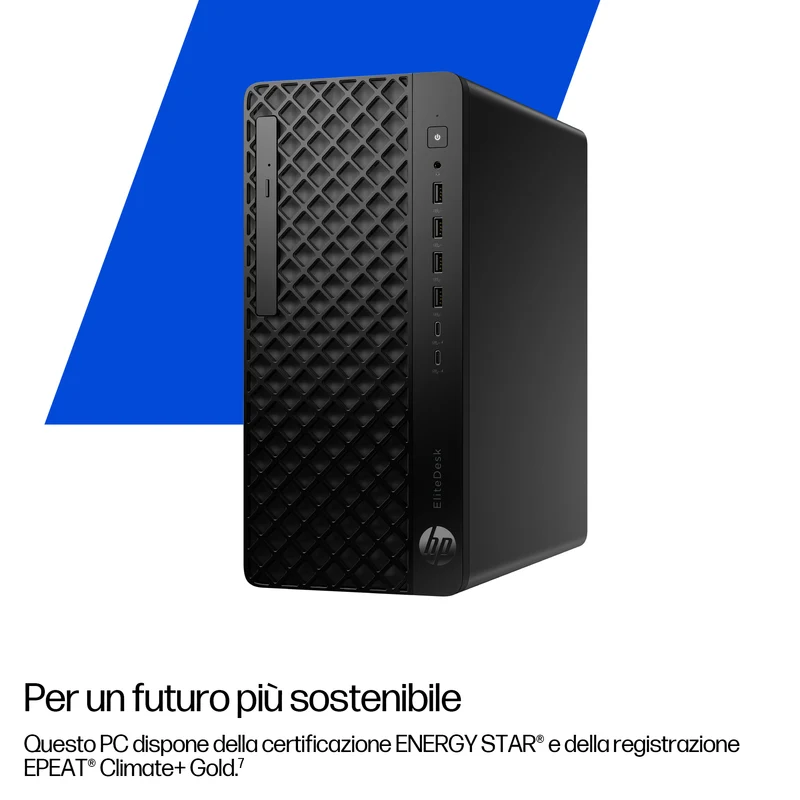 HP EliteDesk 8 Tower G1i AI Wolf Pro Security Edition Intel Core Ultra 5 235 16 GB DDR5-SDRAM 512 GB SSD Windows 11 Pro PC AI PC Nero