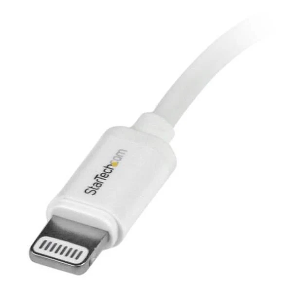 StarTech.com Cavo Connettore Lightning 8-pin Apple a USB di tipo Slim per iPhone / iPod / iPad da 1m - Bianco