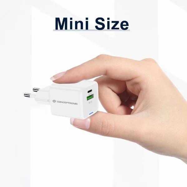 Conceptronic ALTHEA15W Caricabatterie per dispositivi mobili Universale Bianco AC Ricarica rapida Interno