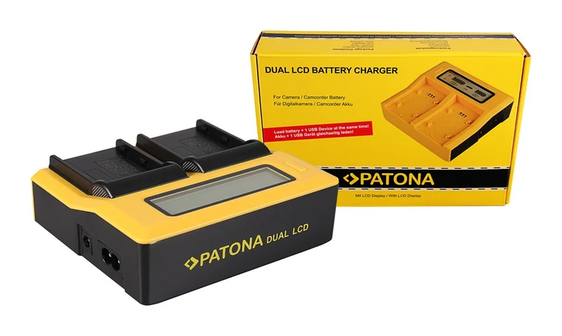 PATONA DUAL LCD USB CHARGER NIKON EN-EL3 EN-EL3E FNP-150 BLM5