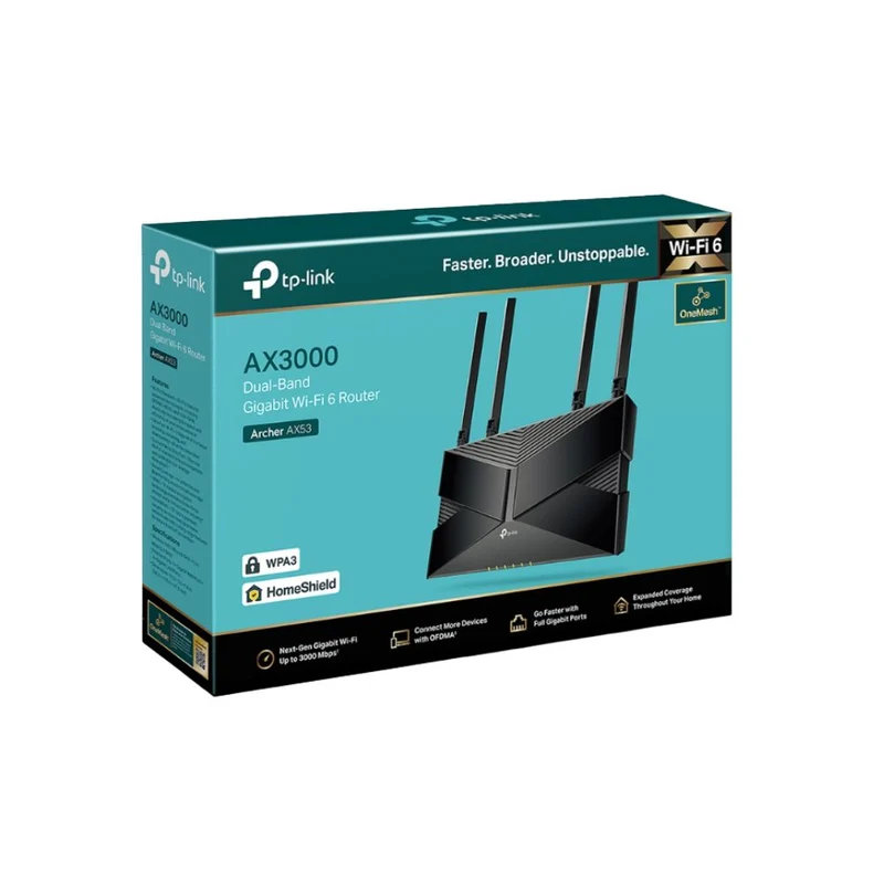 Tp-Link Archer AX53 AX3000 Dual Band Gigabit Wi-Fi 6 Router