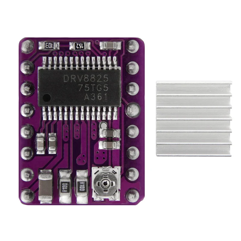 DRV8825 Schrittmotor-Treiber-Modul mit Kühlkörper, z.B. für RAMPS 1.4, CNC-Shield, 3D Drucker, Prusa Mendel