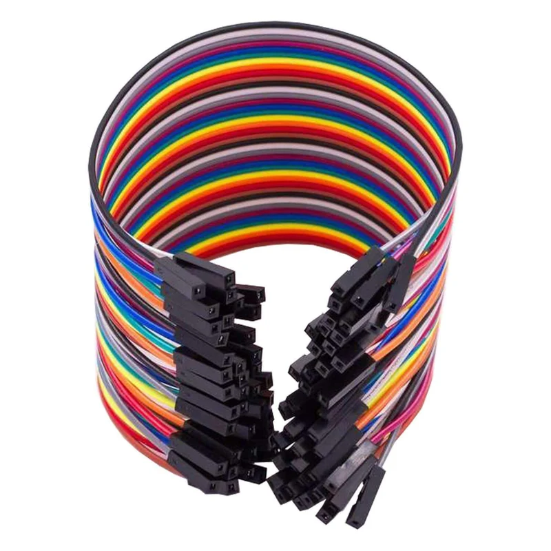 Jumper Wire Kabel 40 STK. je 20 cm F2F Female to Female kompatibel mit Arduino und Raspberry Pi Breadboard