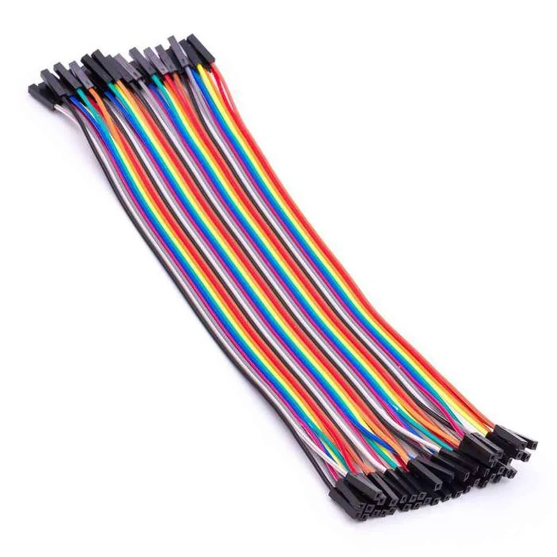 Jumper Wire Kabel 40 STK. je 20 cm F2F Female to Female kompatibel mit Arduino und Raspberry Pi Breadboard