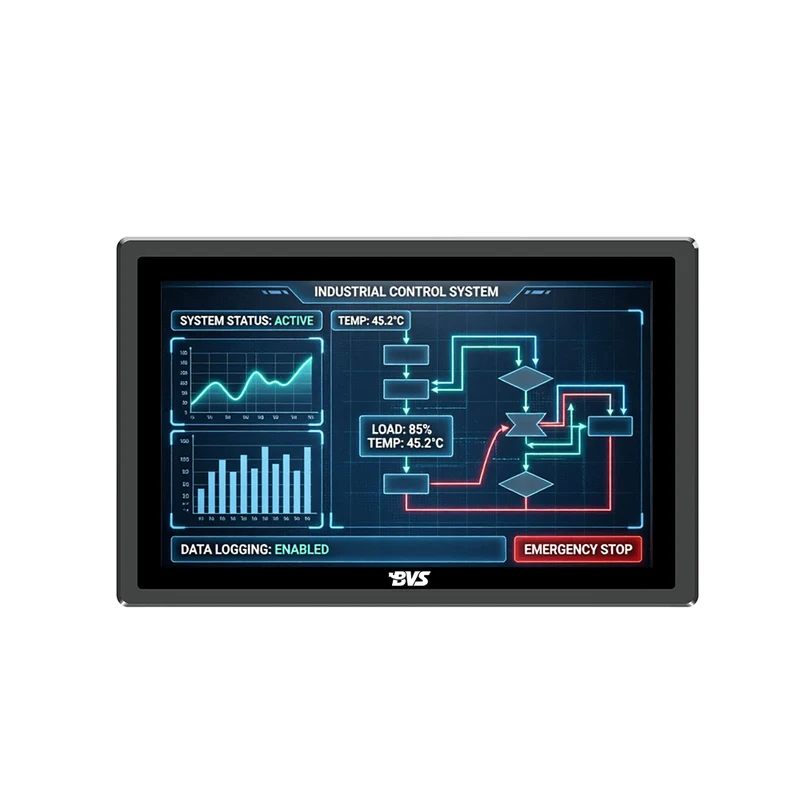 BVS-QG215WL 21.5-inch Embedded Industrial Panel PC, IP65 Front, Intel Core i5, 8GB+128GB, 1920×1080 Capacitive Touch, Fanless Aluminum Case, Windows 10 for HMI & Machine Control