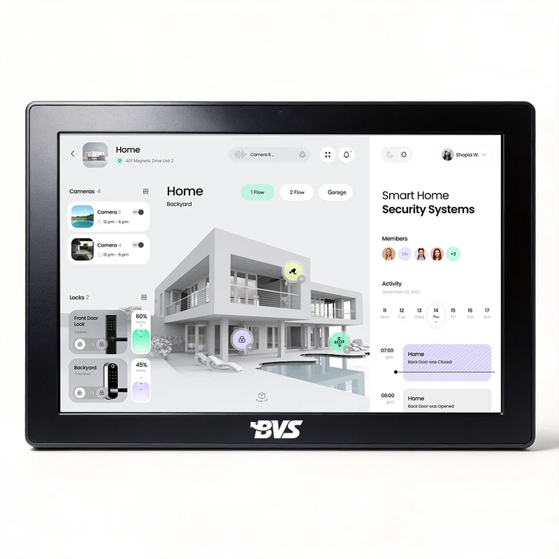 BVS‑ZR‑185 18.5 Inch Hotel Lobby Service Android Touch Display, RK3566 2GB+32GB, Debian Linux Guest Information Inquiry Kiosk, ABS Plastic Wall‑Mount Digital Signage