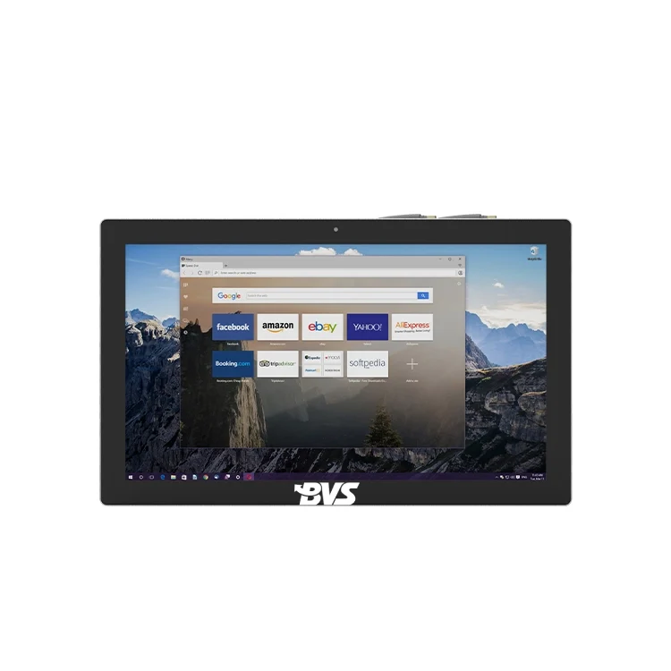 BVS‑XC‑215 21.5 Inch Full‑HD Fanless All‑Aluminum Alloy Industrial Touch Panel PC, 6th Gen Intel Core i5, Windows Linux Big‑Data Visualization Console