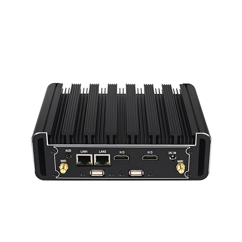 BVS GW-R High Performance Industrial Mini PC, Intel Core i5 6th Gen, Fanless Aluminum Alloy Computer, Windows/Linux Support, WiFi Hotspot, Dual LAN & RS232 COM for Industrial Automation