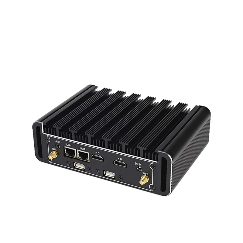 BVS GW-R High Performance Industrial Mini PC, Intel Core i5 6th Gen, Fanless Aluminum Alloy Computer, Windows/Linux Support, WiFi Hotspot, Dual LAN & RS232 COM for Industrial Automation