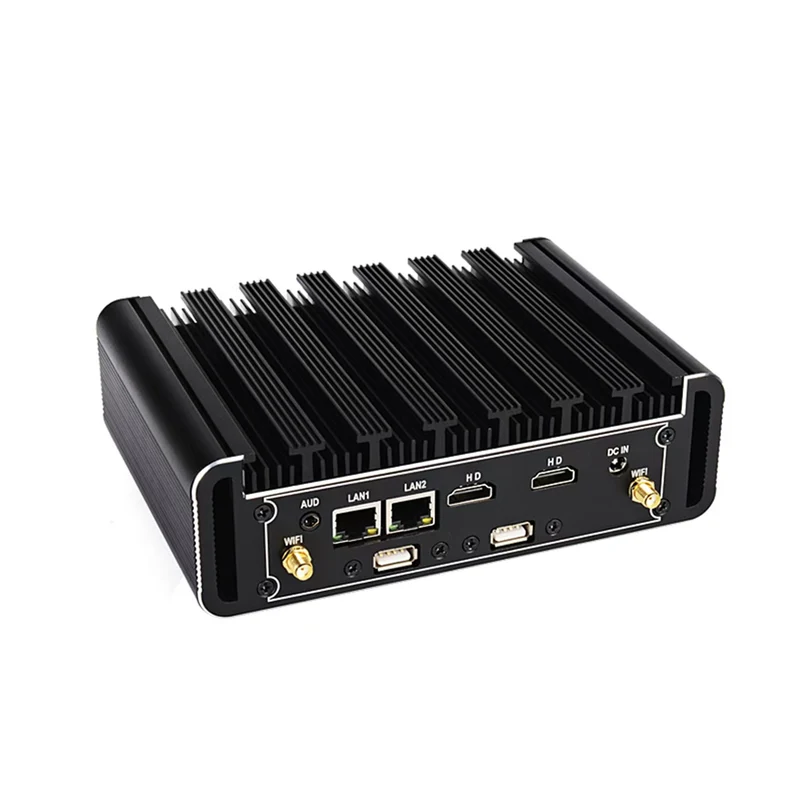 BVS GW-R High Performance Industrial Mini PC, Intel Core i5 6th Gen, Fanless Aluminum Alloy Computer, Windows/Linux Support, WiFi Hotspot, Dual LAN & RS232 COM for Industrial Automation