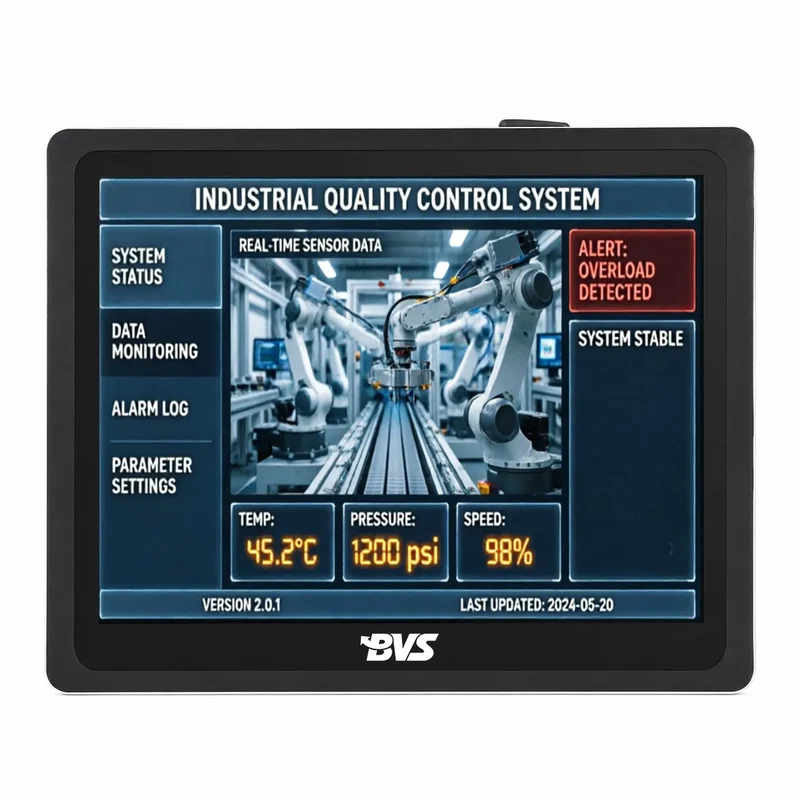 BVS‑QG‑104WL 10.4 Inch External Bezel Industrial Touch Panel PC, Front‑Mount Flange Design, 6th Gen Intel Core i5, Windows Linux Embedded Computer