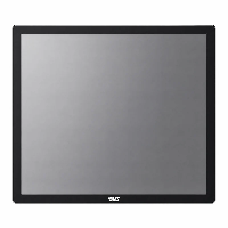 BVS-190M5T 19 Inch Open Frame Industrial Touch Monitor 1280x1024 Capacitive Multi-Touch Screen Embedded Display for 19" Rack-Mount Control Panels CNC Machinery Industrial Workstations and Process Control Systems