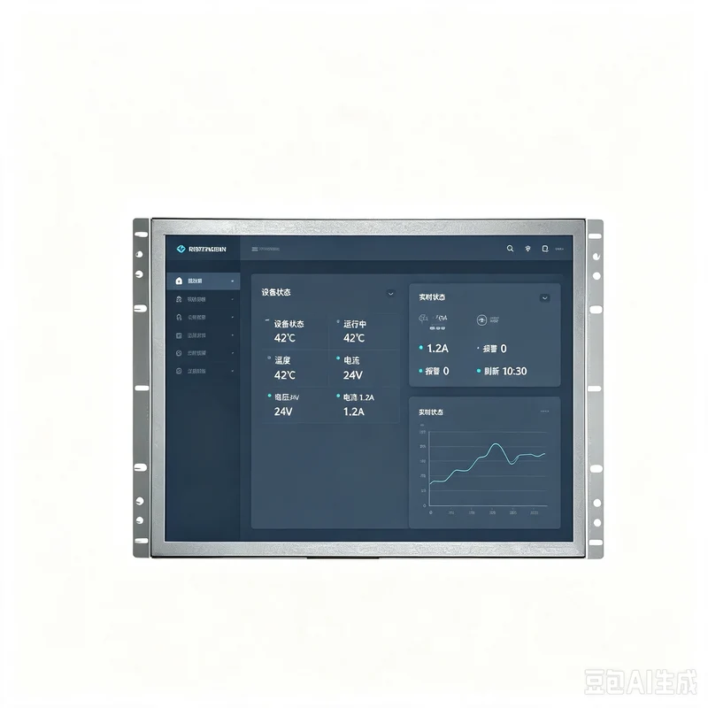 BVS-150M5T 15 Inch Open Frame Industrial Touch Monitor 1024x768 Capacitive Multi-Touch Screen Embedded Display for Portable Medical Carts Diagnostic Equipment Compact Control Panels and Laboratory Instruments