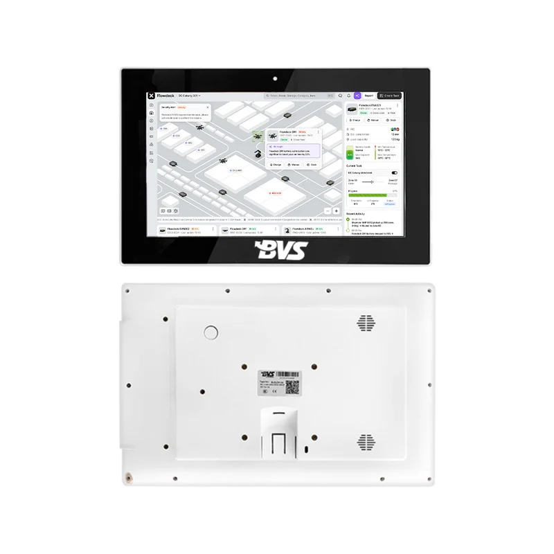 BVS‑ZR140 14 Inch ABS Plastic Android Touch Panel PC, RK3566 2+32GB, Debian Linux Embedded Interactive Terminal, Black White Commercial Tablet Display