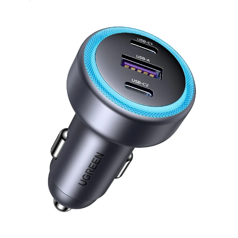 45843 UGREEN 30W 3-Port Fast Car Charger