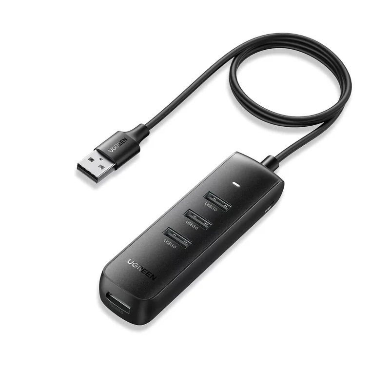 80657 UGREEN USB 3.0 4-Port Hub 1m (Black)
