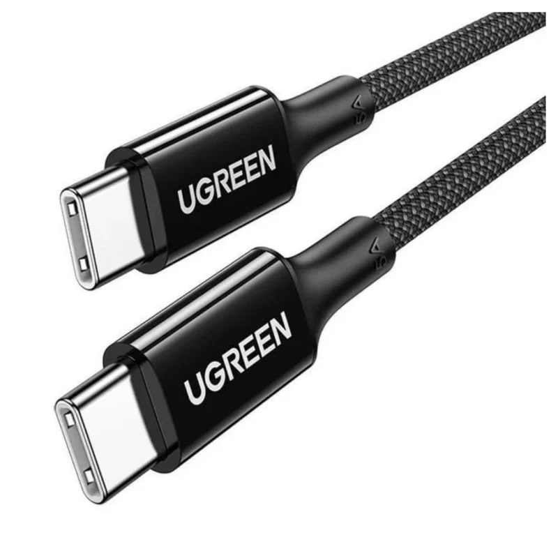65249 UGREEN USB-C to USB-C PD Fast Charging Braided Cable 5A Max 1m