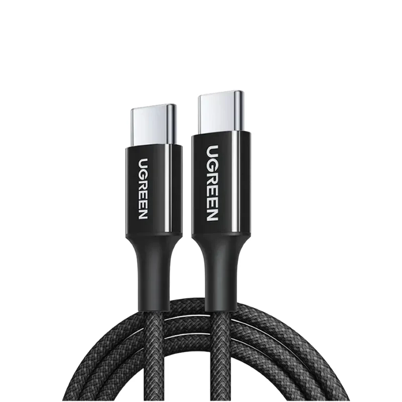 65245 UGREEN USB-C to USB-C PD Fast Charging Braided Cable 3A Max 2m