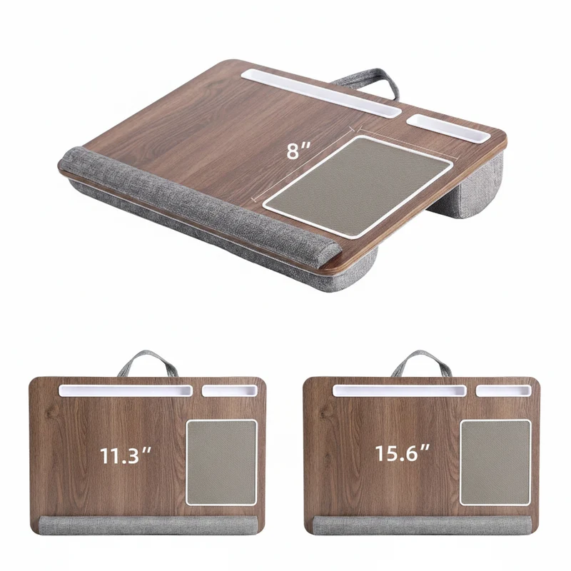 Portable Multifunctional Laptop Table - Double Groove Non-Slip Mouse Pad Sofa