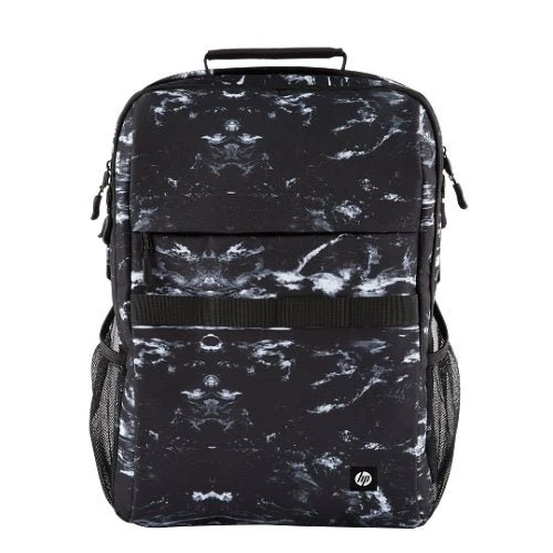HP CAMPUS XL MARBLE STONE BACKPACK BLACK-WHITE