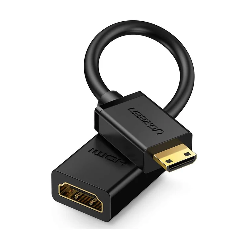 UGreen Mini HDMI Male to HDMI Female Cable 22CM - 20137