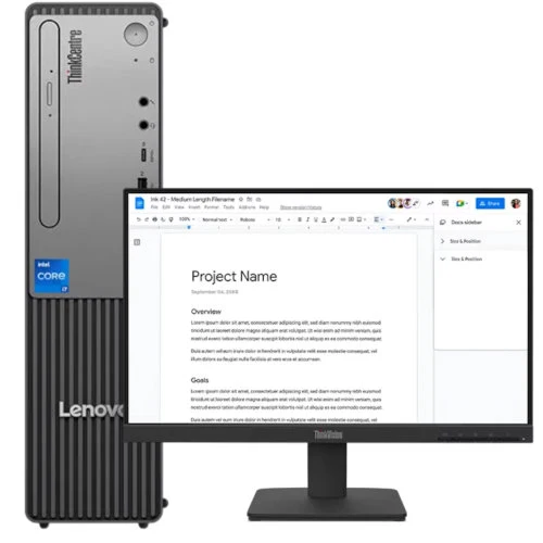 LENOVO THINKCENTRE NEO 30S G5 I7-13620H 8GB 512GB SSD DESKTOP + LENOVO LED 21.5 INCH VGA + HDMI S22-4E