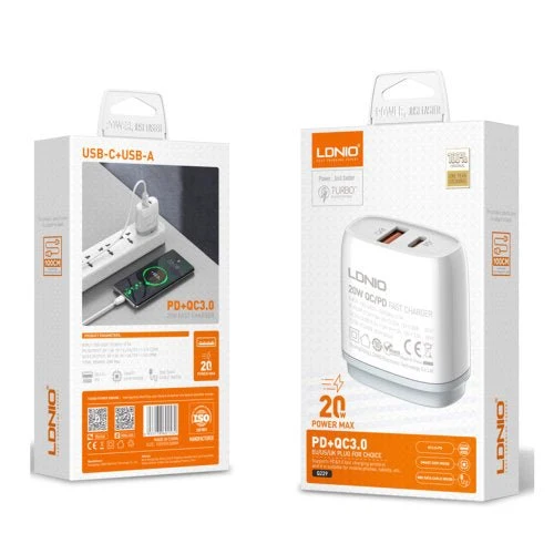 LDNIO Q229 FAST CHARGER PD 20W