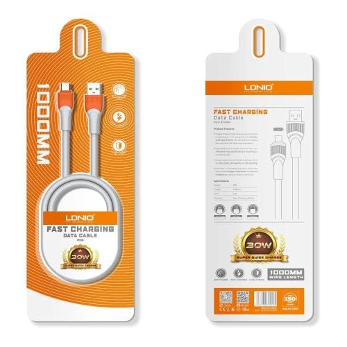 LDNIO FAST CHARGING DATA CABLE TYPE-C 3M LS603