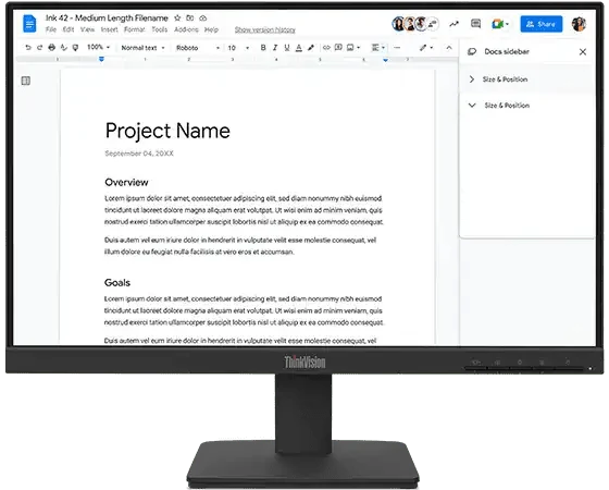 LENOVO LED 21.5 INCH VGA + HDMI S22-4E MONITOR