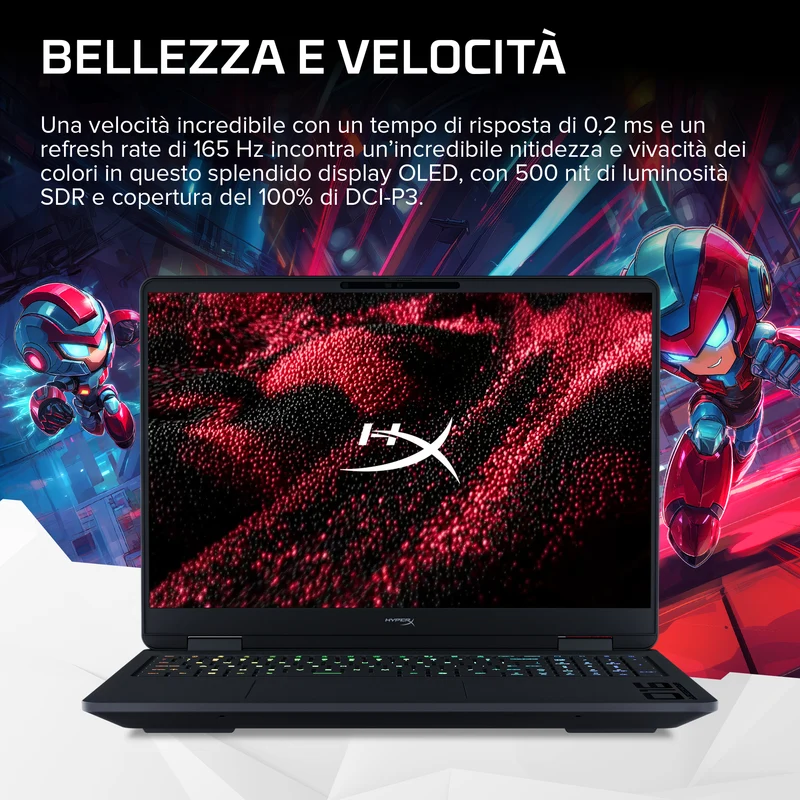 HP E4EW7EA laptop Intel Core Ultra 9 275HX 40,6 cm (16") 2.5K 32 GB DDR5-SDRAM NVIDIA GeForce RTX 5070 Wi-Fi 6 (802.11ax) FreeDOS AI PC Nero