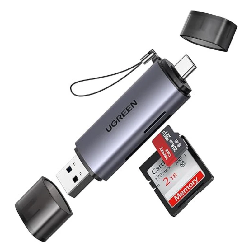 UGREEN 65024 USB-C3.0&USB-A3.0 Card Reader (TF+SD)