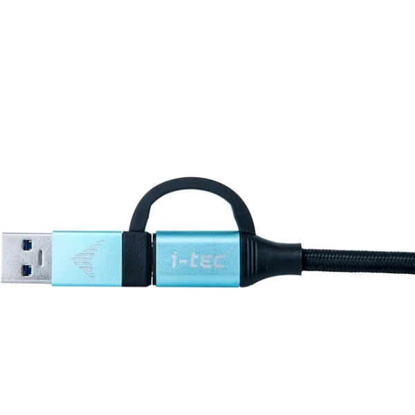 i-tec C31USBCACBL cavo USB USB 3.2 Gen 1 (3.1 Gen 1) 1 m USB C 10 Gbit/s Nero, Blu