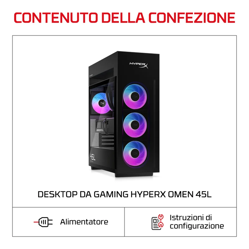 HP E4EU1EA PC/stazione di lavoro Intel Core Ultra 7 32 GB DDR5-SDRAM NVIDIA GeForce RTX 5090 Windows 11 Home Tower AI PC Nero